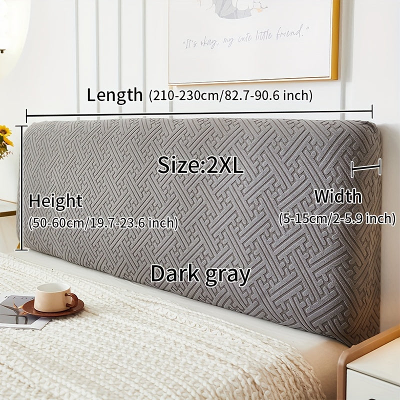 Velvet Headboard Slipcover Dust-Proof Bedroom Furniture Protector
