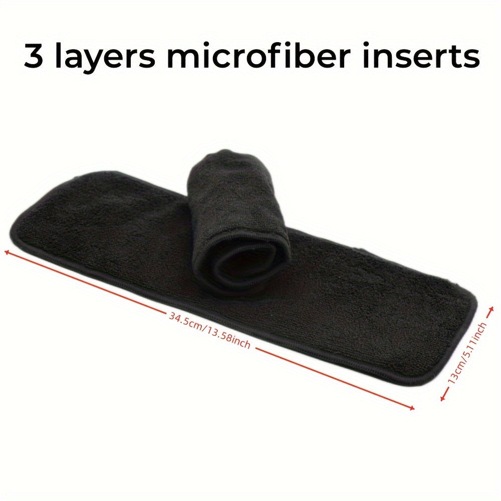 Reusable Charcoal Bamboo Cloth Diaper Inserts for Newborns Grey 2 or 10 Pack