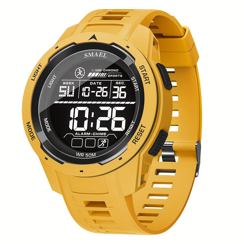 Men's LED Sports Watch Waterproof Shockproof Military Tactical Alarm Clock