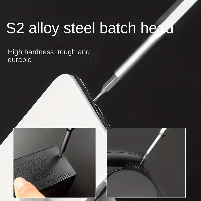 24-in-1 Mobile Phone and Tablet Repair Kit with Precision Screwdriver Set and Carrying Case