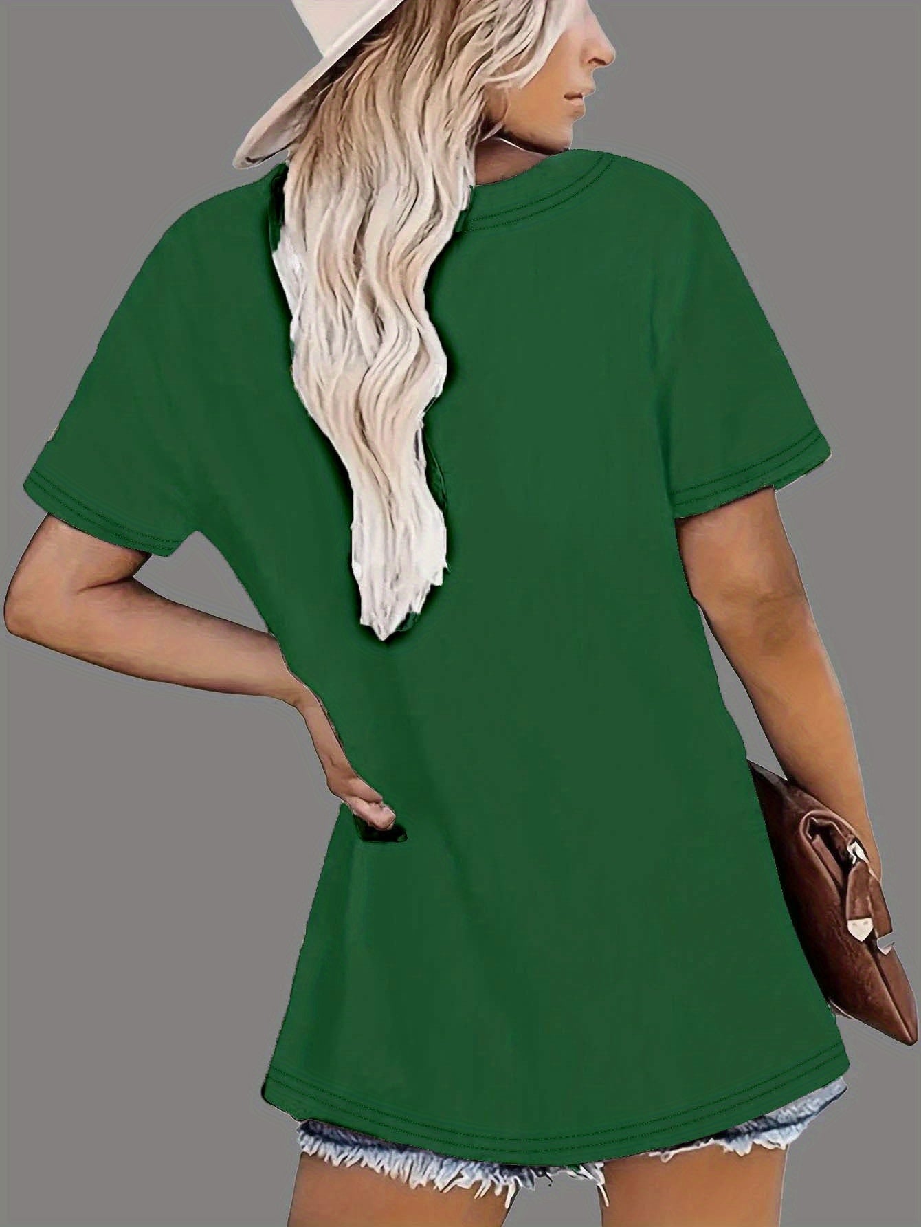 Women’s Cotton T-Shirt With Cat and Flower Print, Soft, Comfortable, Casual Top