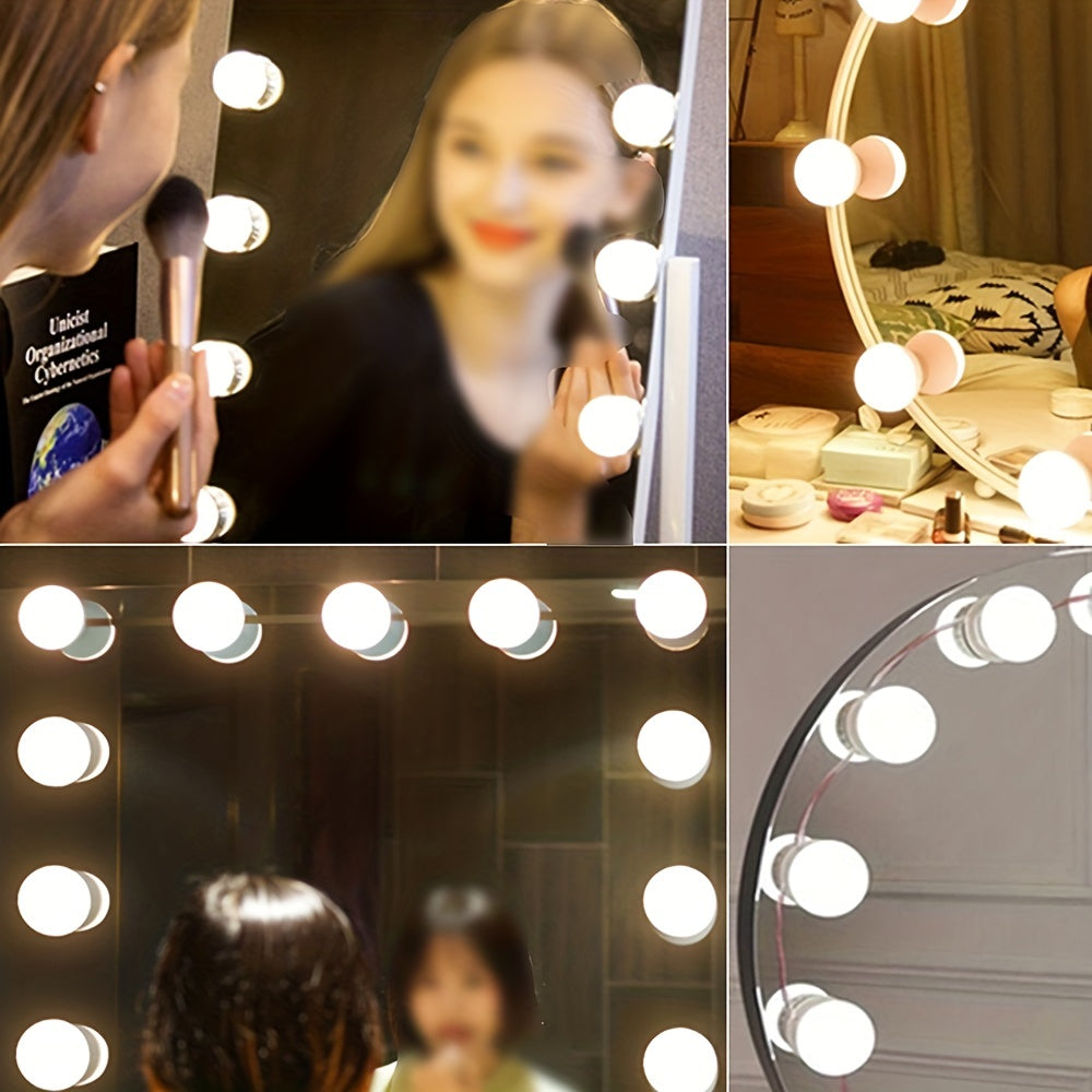 Dimmable LED Vanity Mirror Lights for Makeup and Bathroom Mirrors Plastic Modern Polished Up-Style Sconce