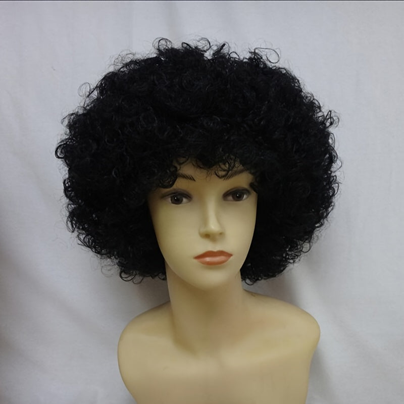 Short Straight Wig for Cosplay and Halloween Synthetic Hair Easy Wear