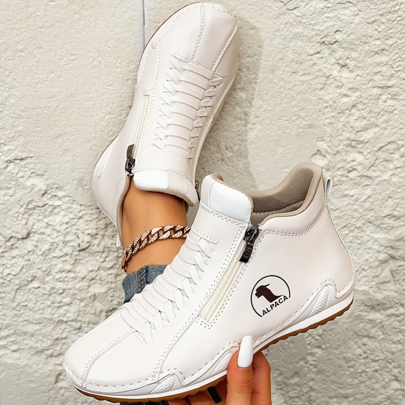 Zapatillas slip-on para mujer, calzado casual para exteriores, suela de goma antideslizante