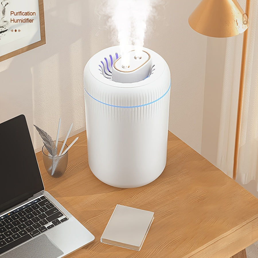 Увлажнитель воздуха USB с большой емкостью для помещений 10-20㎡ с подсветкой и автоматическим отключением