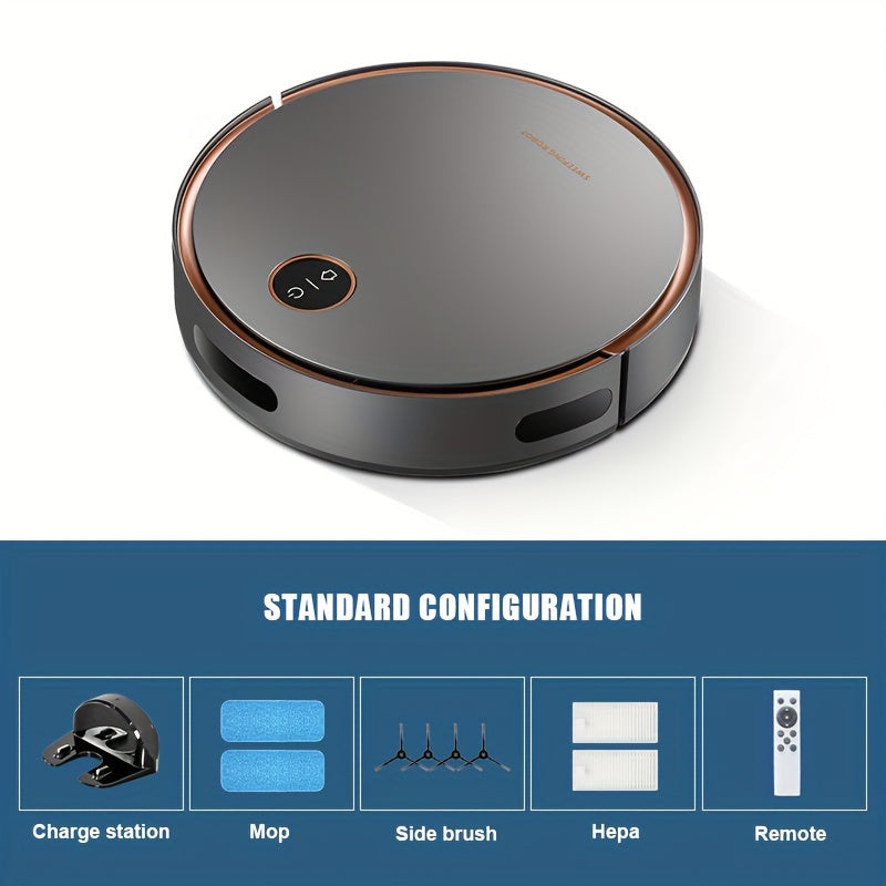Robot Vacuum Cleaner Infrared Sensing Rechargeable Lithium Battery Dual Power US Plug for Home and Pet Owners