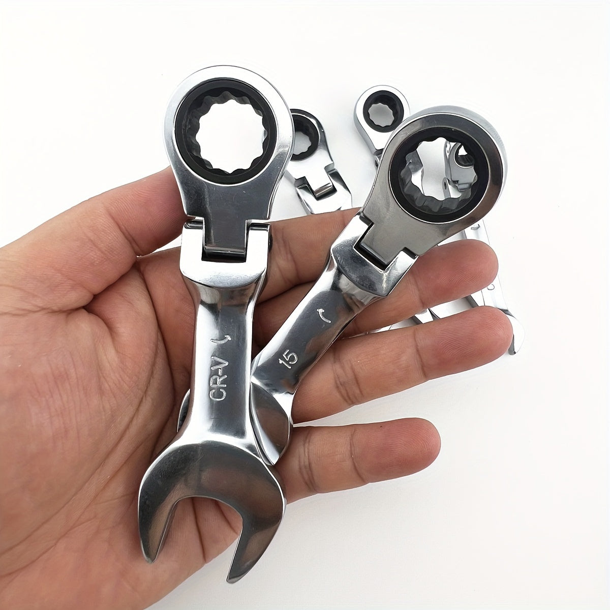 Mini Ratchet Wrench Carbon Steel Quick-Release Open and Torx Design
