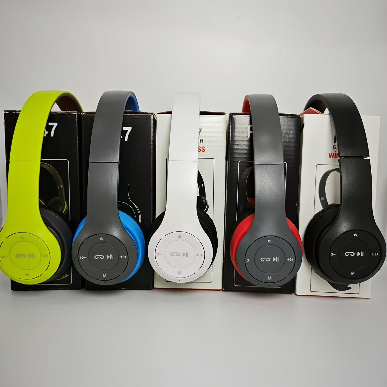 Wireless Over-Ear Headphones with Noise Cancellation and Rechargeable Battery