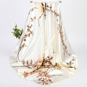 Chal de protector solar transpirable, ligero, de seda sintética, bufanda para cuello para protección solar