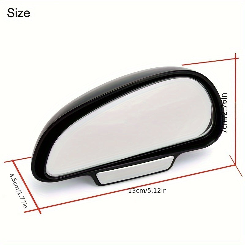 Universal Car Rearview Mirror 360° Adjustable Wide-Angle Side Blind Spot Auxiliary Rear View