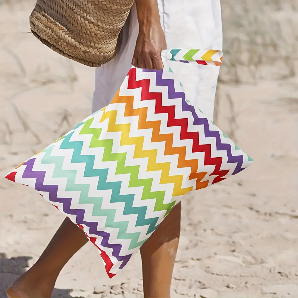 Водонепроницаемый влажный мешок для взрослых, путешествий, пляжа, бассейна, спортзала, многоразовый, из полиэстера