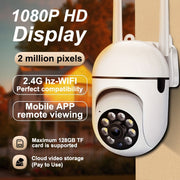 HD WiFi Security Camera with Full-Color Night Vision and Two-Way Audio
