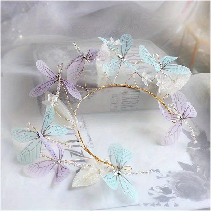 Women's Butterfly Headband for Parties and Cosplay Elegant Hair Accessory