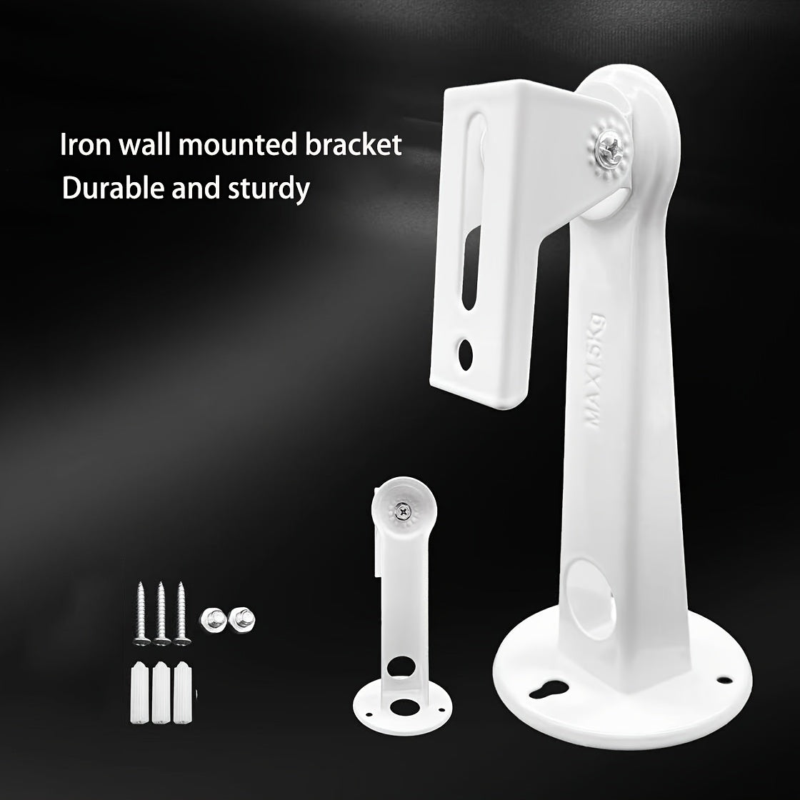 360° buriladigan metall devor uchun o'rnatish uchun projektorlar, kameralar, veb-kameralar uchun moslashuvchan va oson o'rnatish