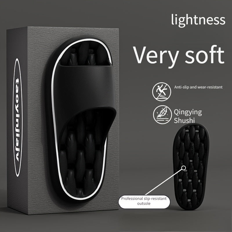 Unisex EVA Slippers Non-Slip Minimalist Stripes House Beach Footwear