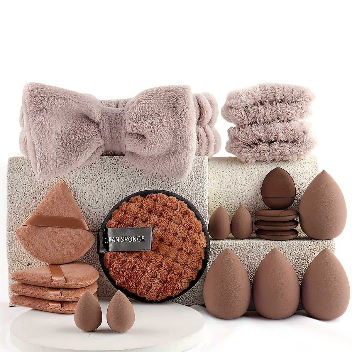 Professional Makeup Brush Set for Combination Skin 20/40 Pcs Nylon Bristles Velvet Applicators