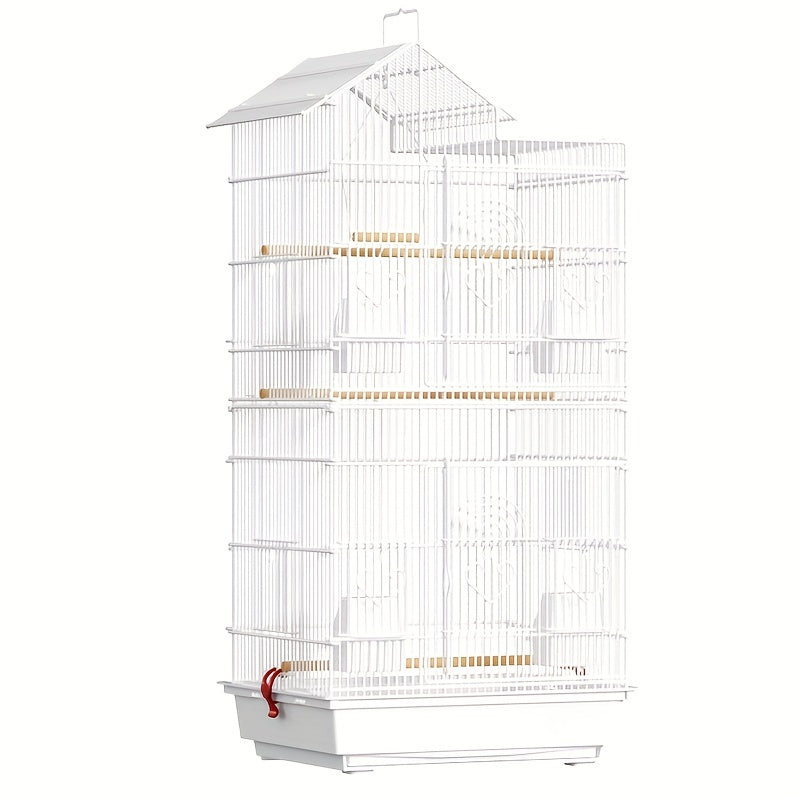 Large Multi-Layer Metal Bird Cage with Welded Wire Mesh for Multiple Pets