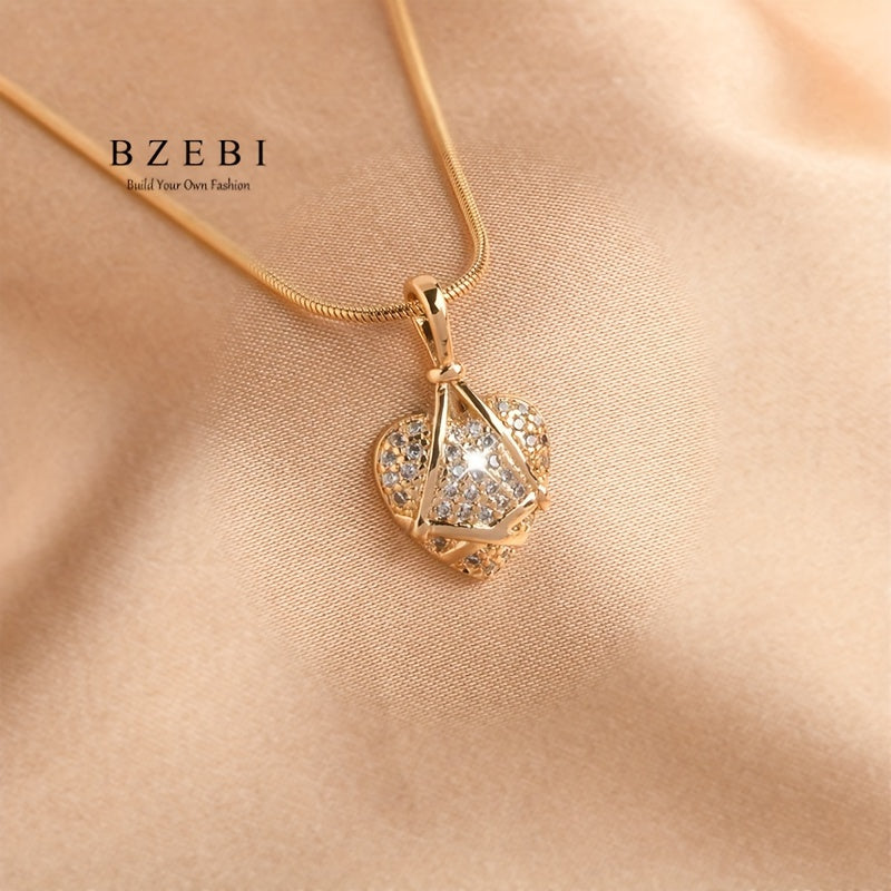 Vintage Chic Oltin Pendant Marjon, Onalar kuni, Sevgi kuni yoki Do'stlik sovgasi sifatida mukammal, Sovg'a qutisi bilan birga