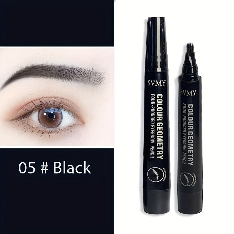 Tabiiy yovvoyi qoshlar uchun uzoq muddatli suv o'tkazmaydigan suyuq qosh qalam, barcha teri turlari uchun mos.