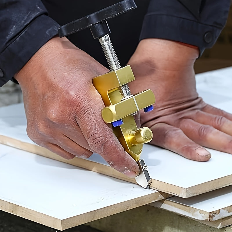 2-in-1 Diamond Tile Cutter and Breaker Pliers Set Stainless Steel Blades Ceramic Glass