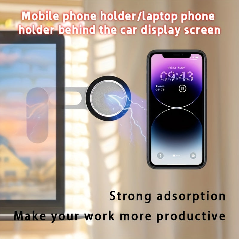 Magnetic Phone Holder for Desktop and Laptop Aluminum Alloy Folding Screen Mount
