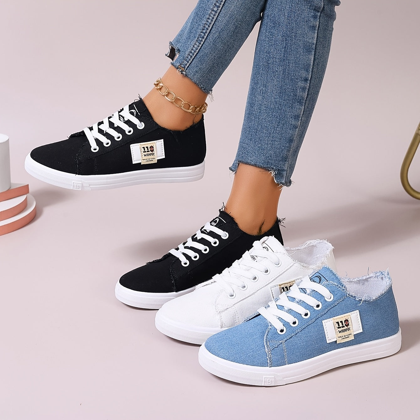 Women's Casual Sneakers Breathable Fabric All-Season Comfort