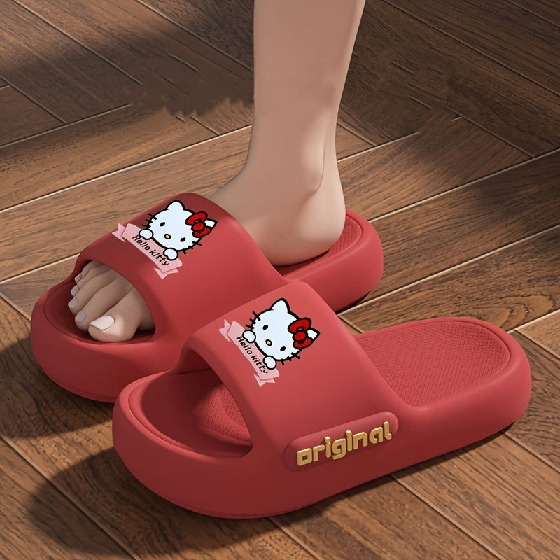 Girls Soft Foam Open-Toe Home Slippers with Non-Slip Sole