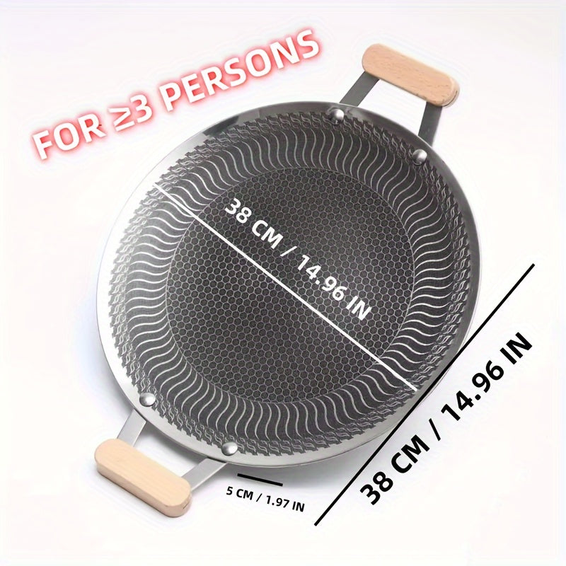 Stainless Steel Baking Pan Non-Stick Indoor Outdoor Cooking Kit