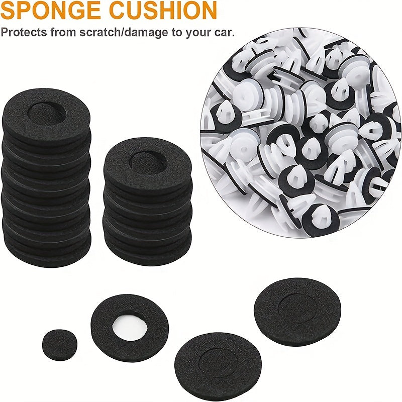 50 Pcs Car Door Panel Clips with Seal Ring Fit BMW E34 E39 E46 E36 X5