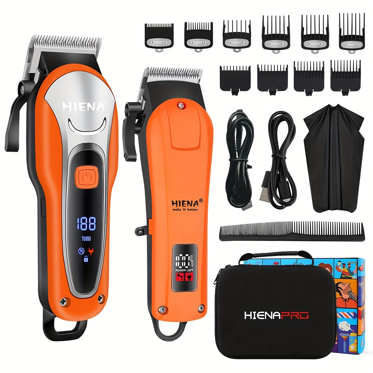 Электрический набор для стрижки волос с ножницами - профессиональный набор для ухода за мужчинами