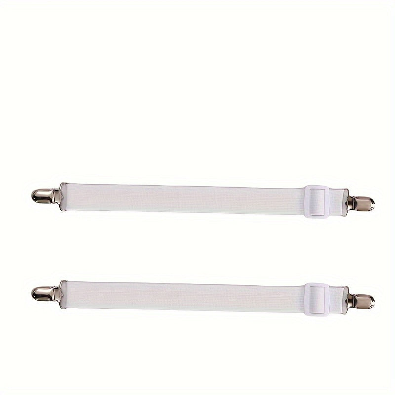 White Elastic Sheet Holder for Sofa Cushions and Mattresses Non-Slip Bed Strap