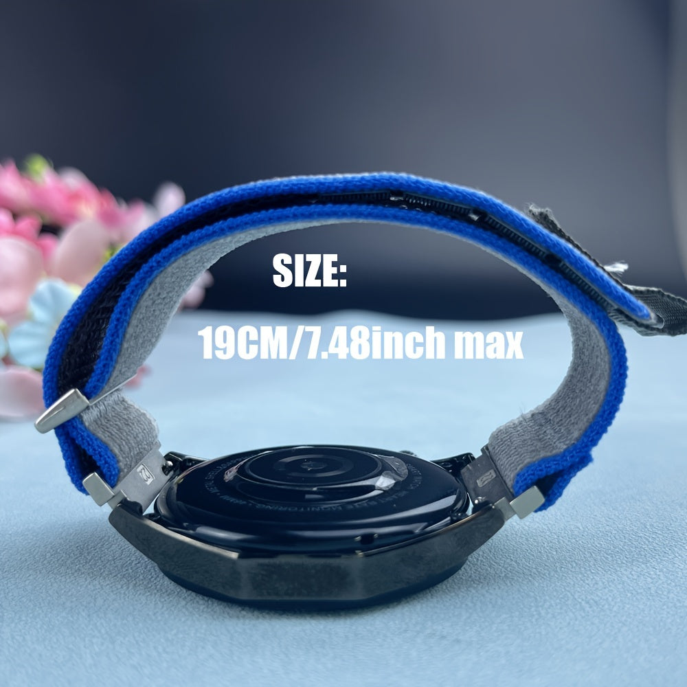 2-Pack de correas de nylon para reloj 20mm 22mm, bandas deportivas resistentes al agua para smartwatches