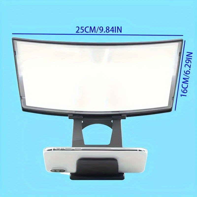 Eğrilgan ekran magnitofoni smartfon ko'rinishini batareyalarsiz oshiradi, filmlar, videolar va o'yinlar uchun mukammal.