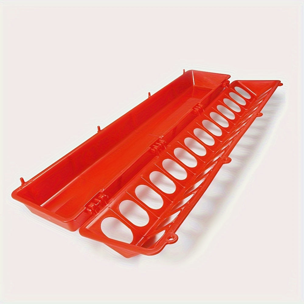 Long Plastic Poultry Feeder for Chickens Ducks and Geese Water and Food