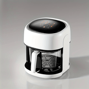Touch Screen Air Fryer 4.5L Capacity High Borosilicate Glass Basket 1350W
