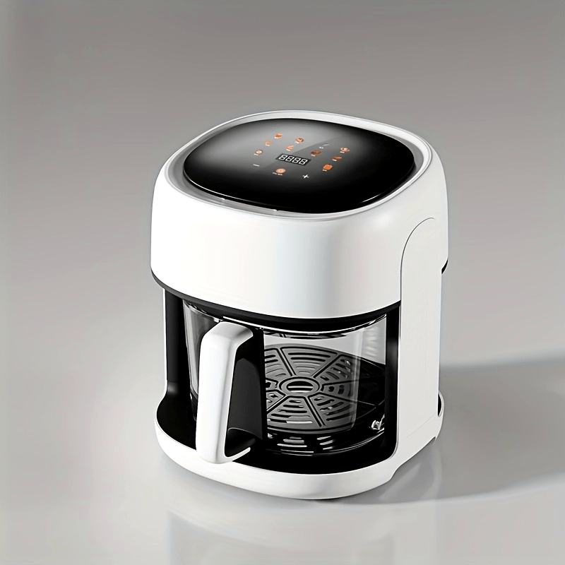 Touch Screen Air Fryer 4.5L Capacity High Borosilicate Glass Basket 1350W