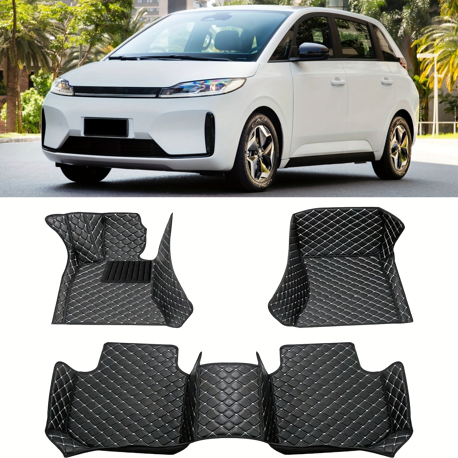 Avtomobil ichki qismi uchun charm polietilen qoplamali suv o'tkazmaydigan changga chidamli va aşınmaya qarshi mat for sedan