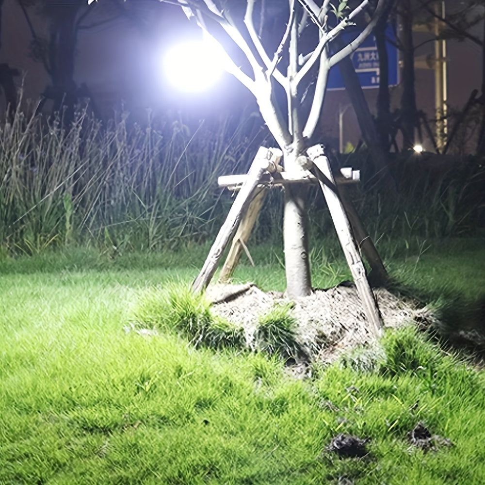 Linterna de camping LED recargable con función de atenuación, luz portátil para exteriores, beige