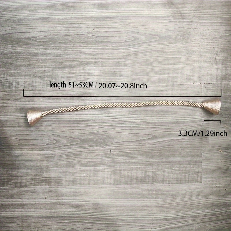 Set of 2 Handmade Rope Curtain Tiebacks for Bedroom Living Room Home Decor
