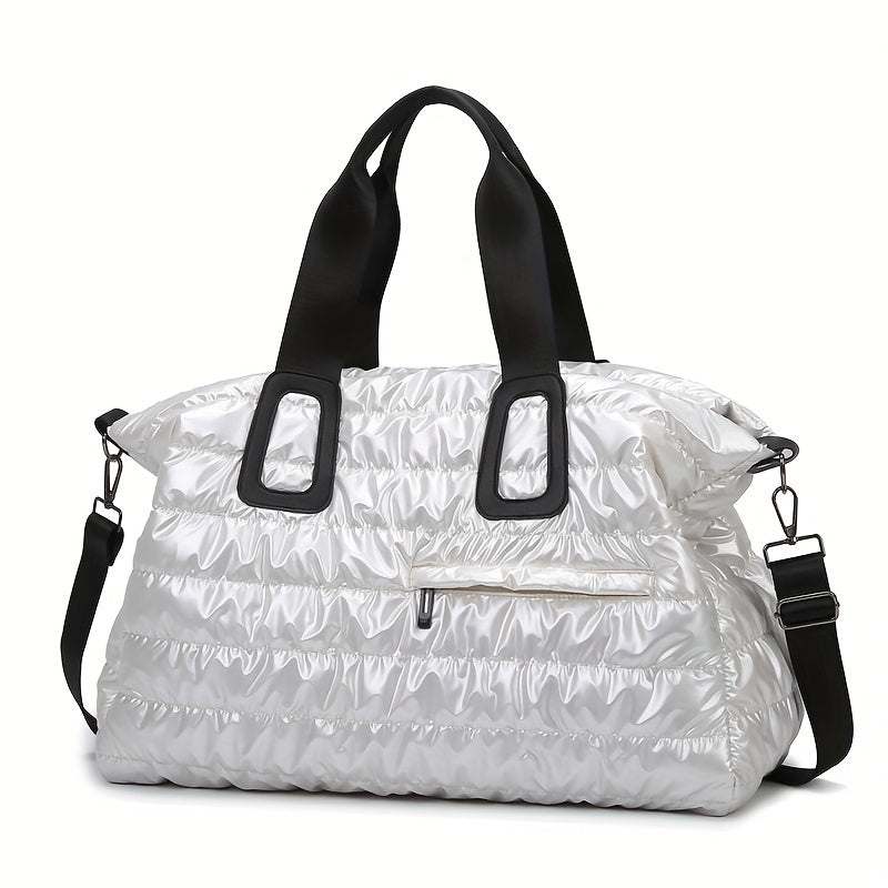 Bolsa de hombro de tela Oxford impermeable con gran capacidad y pequeño almacenamiento interno para viajes informales y desplazamientos