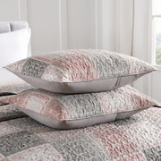 Floral Print 3-Piece Bedspread Set Reversible Polyester Double Bedspread with 2 Pillowcases