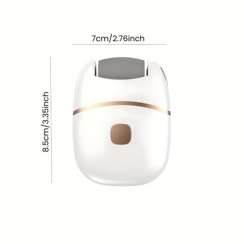 Portable Electric Foot Scrubber with 3 Heads for Dead Skin Removal and Callus Treatment