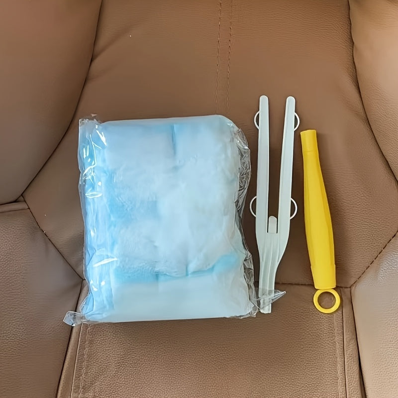 10 ta bir martalik elektrostatik supurgi boshliqlari to'plami, turli yuzalarda chang yig'ish uchun, uy, ofis, avtomobil va oshxona tozalash uchun ideal.