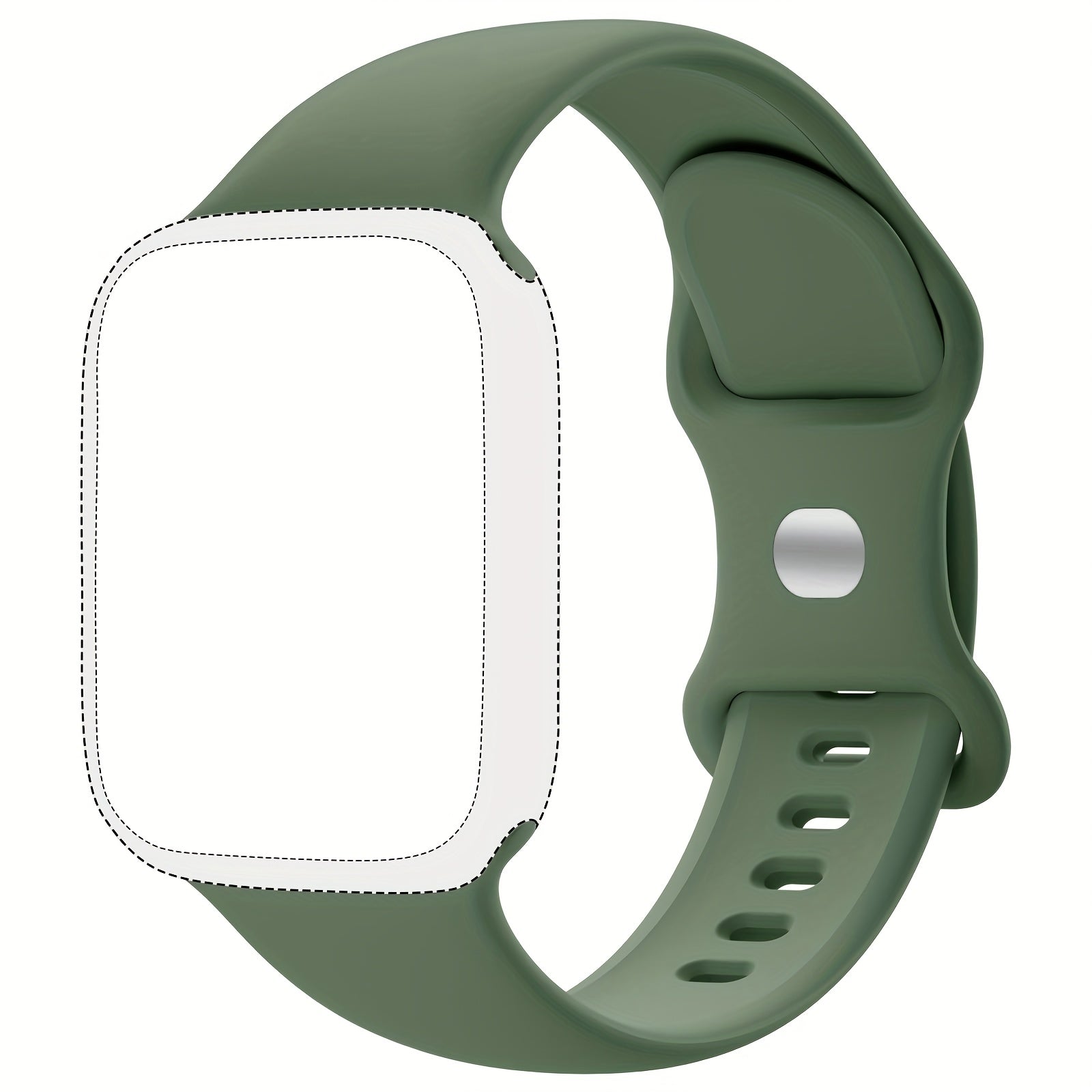 Silicone Sport Watch Band for Men and Women Waterproof Flexible Compatible with Apple Watch Series