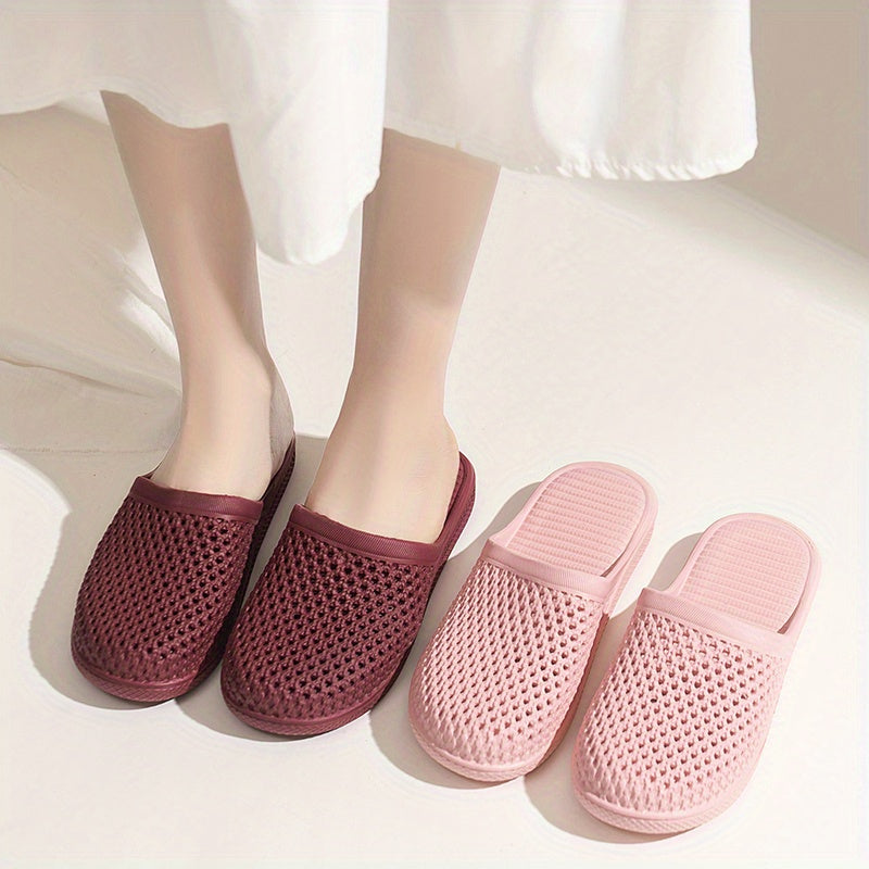 Women's EVA Slip-On Sandals Breathable Pink and Maroon Indoor Outdoor