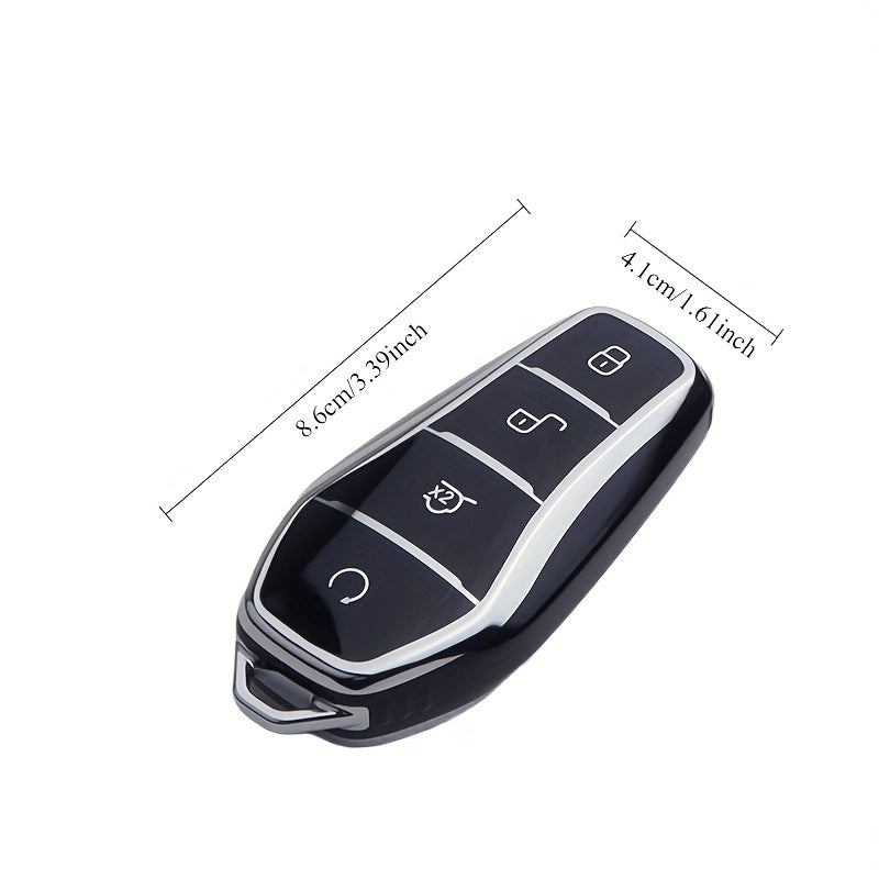 1 шт. прочный чехол-кейс для автомобильного ключа TPU для EV с защитой от падений и износостойкостью