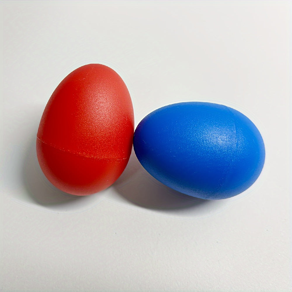 Set of 2 Vibrant Percussion Instruments for Kids Colorful PET Plastic Sand Balls for Music Education