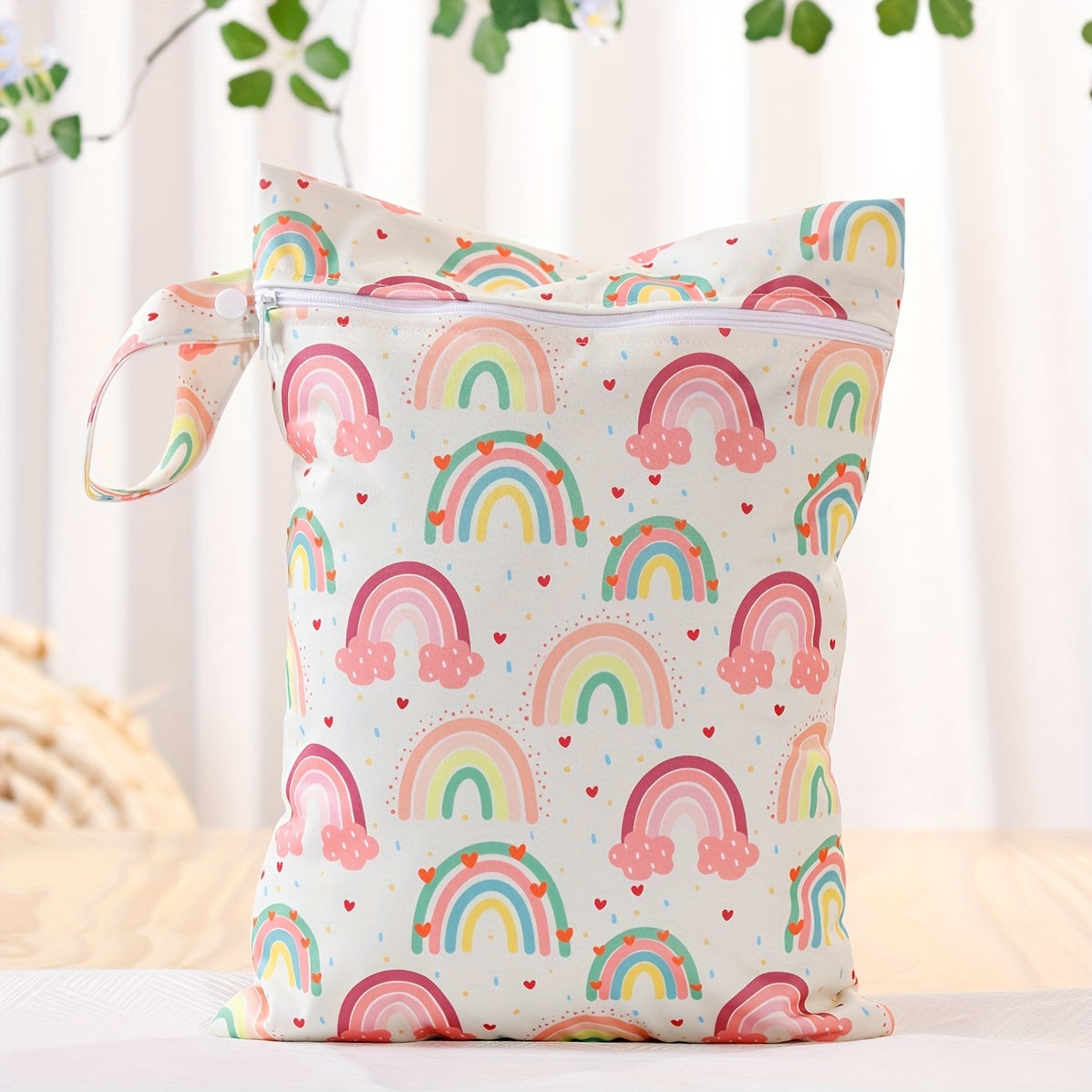 Waterproof Wet Dry Bag for Swimsuits and Gym Gear Reusable Polyester Zipper Travel Beach