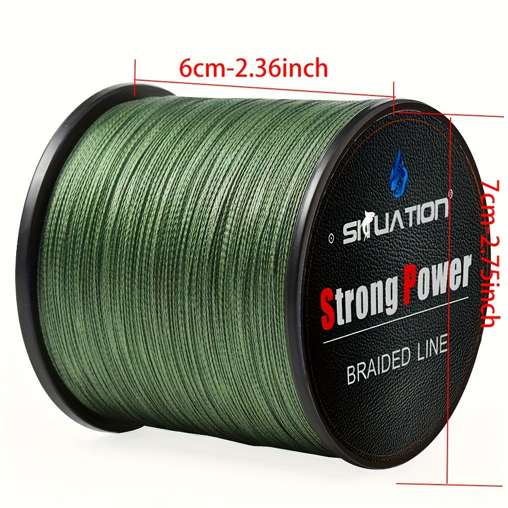 Ultra-Durable 499.87m PE Braided Fishing Line 4-Strand Anti-Abrasion Long Cast