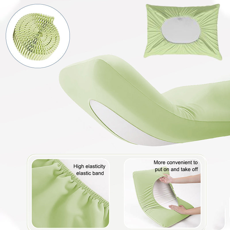 Disposable Pillowcases Set of 2 Light Purple Breathable Non-Woven 80cm x 50cm